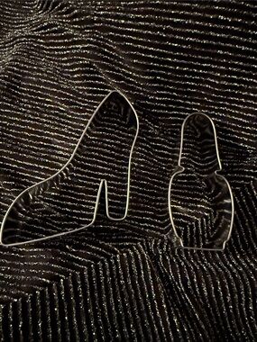 New Ann Clark High Heel and nail-polish cookie cutter set. Stainless steel